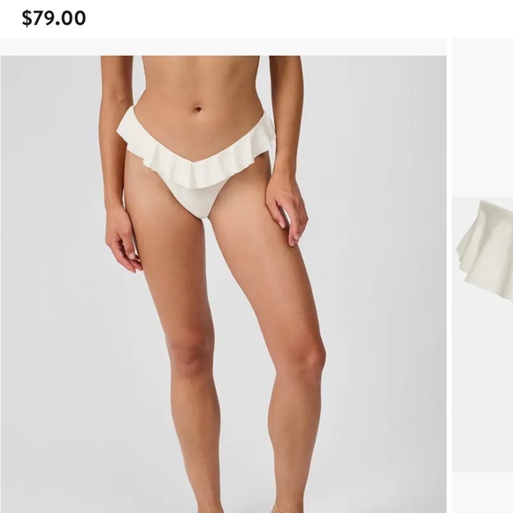 WeWoreWhat Cream Ruffle Bikini - Picture 2 of 4